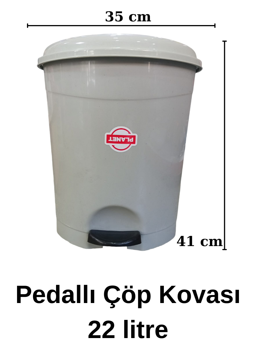 22%20Litre%20Pedallı%20Çöp%20Kovası