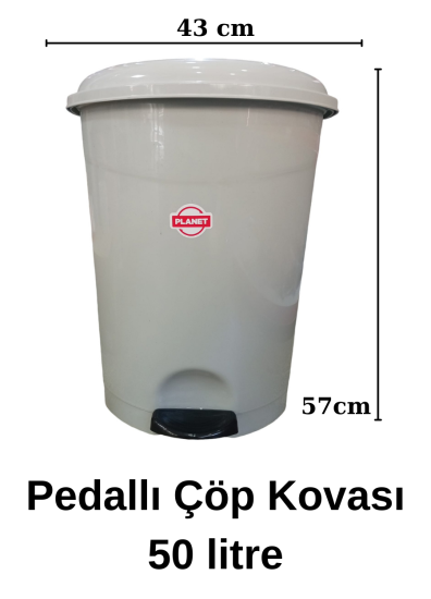 Planet 50 Litre Pedallı Çöp Kovası Fiyatı