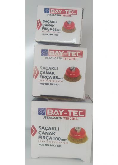 Saçaklı Çanak Tel Fırça 100 mm